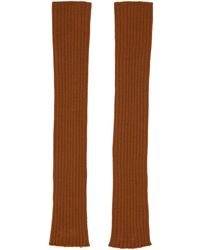 Rick Owens - Manches brun clair en tricot rasé - Lyst