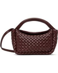 Bottega Veneta - Burgundy Small Cobble Top Handle Bag - Lyst