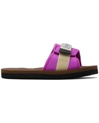 Suicoke - Pink & Off-white Padri Sandals - Lyst