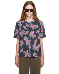 Dries Van Noten - Black Floral T-shirt - Lyst