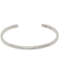 Maison Margiela - Silver Logo Bracelet - Lyst