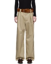 MERYLL ROGGE - Pantalon taupe à plis - Lyst