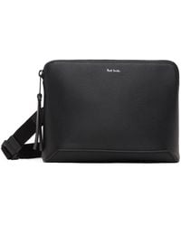 Paul Smith - Black Leather Musette Bag - Lyst