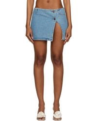 Magda Butrym - Ultra Denim Miniskirt - Lyst