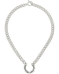 Fred Perry - Silver Chunky Laurel Wreath Necklace - Lyst