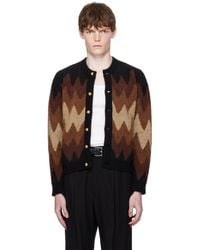 メンズ Ernest W. Baker ブラウン フェイクファー コート ブラック | Lyst