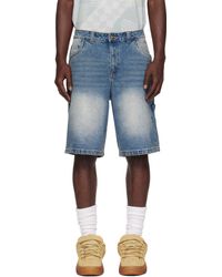 Dime - Short Bleu En Denim - Lyst