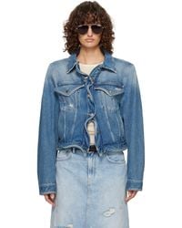 Acne Studios - Wavy Denim Jacket - Lyst