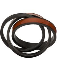 ZEGNA - Brown & Black Infinity Ring - Lyst