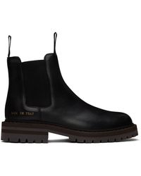 Common Projects - Leather Chelsea Boots - Lyst