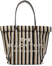 Marc Jacobs - Taupe 'the Striped Jacquard Beach' Tote - Lyst