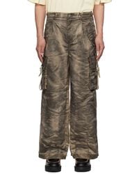 Feng Chen Wang - Sandwashed Cargo Pants - Lyst