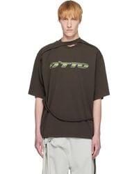OTTOLINGER - ブラウン オーバーサイズ フラップ Tシャツ - Lyst