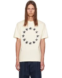 Etudes Studio - Études t-shirt wonder painted stars blanc cassé - Lyst