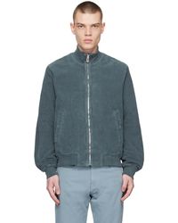 PS by Paul Smith - Blue Zip Bomber Jacket - Lyst