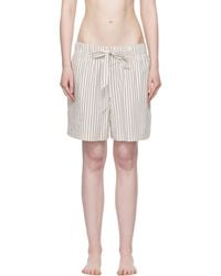 Tekla - Off- & Poplin Pyjama Shorts - Lyst