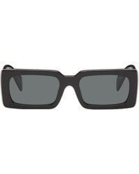 Prada - Rectangle Acetate Script Logo Sunglasses - Lyst