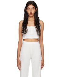 Leset - Cropped Tank Top - Lyst