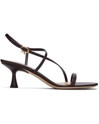 Gianvito Rossi - ブラウン Strappy 55 ヒールサンダル - Lyst