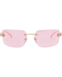 Gucci - Block Bending Sunglasses - Lyst