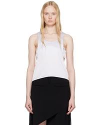 Courreges - Infinity Satin Tank Top - Lyst