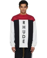 Rhude - Intake Tri-Panel Ls T-Shirt - Lyst