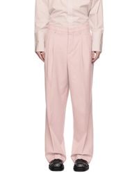 Ami Paris - Pink Straight Fit Trousers - Lyst