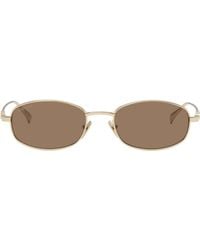Gucci - Oval Frame Sunglasses - Lyst