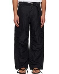 Sacai - Treated Nylon Twill Cargo Pants - Lyst