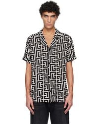 Balmain - Pyjama Monogrammed Print Shirt - Lyst