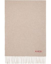 Acne Studios - Fringe Wool Narrow Scarf - Lyst