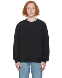 Acne Studios - Black Cotton Sweatshirt - Lyst