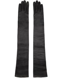 Maison Margiela - Black Nappa Long Gloves - Lyst