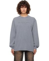 Alexander Wang - Glitter Puff Logo Long-Sleeve T-Shirt - Lyst