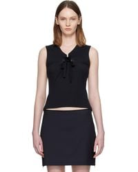 paloma woolグラデーションプリント リブタンクトップ レディース