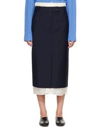 Rohe - Boxer Detailed Midi Skirt - Lyst