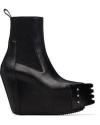 Rick Owens - Temple Grilled Wedge Beatle Chelsea Boots - Lyst