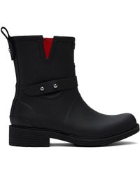 Rag & Bone - Black Moto Rain Boots - Lyst
