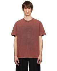 Alexander Wang - Burgundy Embossed T-shirt - Lyst