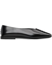 Jil Sander - Leather Ballerina Flats - Lyst