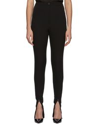 Low Classic Black Zipper Trousers