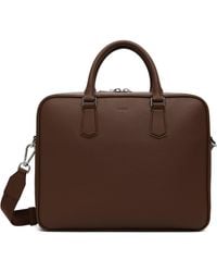 BOSS - Grained Leather Briefcase - Lyst