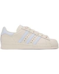adidas Originals Felt Superstar Sneakers In White With Embroidery | Lyst
