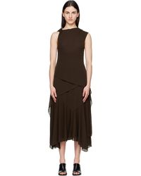 Ganni - Marl Mesh Maxi Dress - Lyst