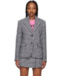 Versace - &ホワイト Vichy テーラードジャケット - Lyst