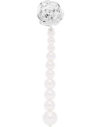 ShuShu/Tong - Yvmin Edition Faux-Pearl Chain Rose Single Earring - Lyst