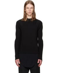 Rick Owens - Tower Ribbed Geo Sweater - Lyst