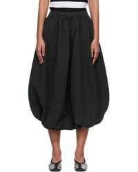YMC - Khaki Parachute Midi Skirt - Lyst