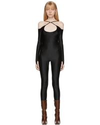 KNWLS - Nulle Alter Cross Neck Catsuit - Lyst