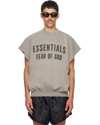 Fear Of God - Relaxed Fleece Cutoff Sweatshirt - Lyst